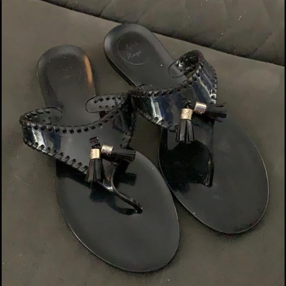 Women Black Jelly Jack Rogers - Picture 1 of 1